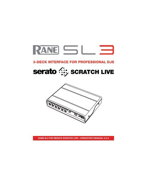Rane serato scratch live sl3 free download